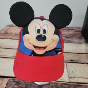 Disney Mickey Mouse Kids Baseball Cap Hat With Ears vintage